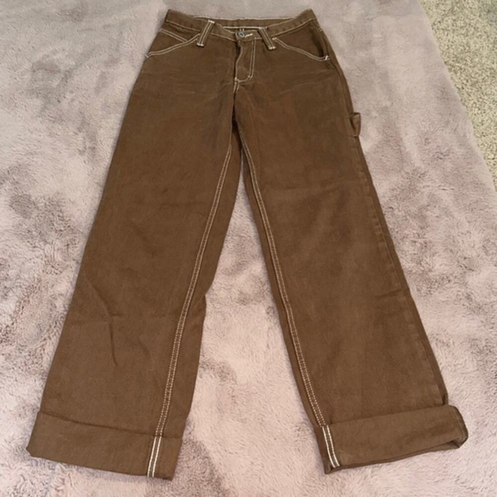 John Galt Brown Carpenter Pants Jeans Size Small